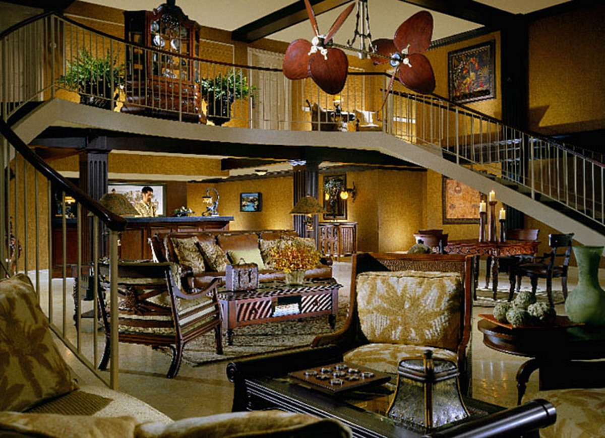 hemingway style living room